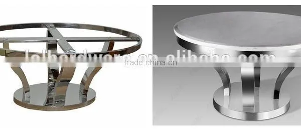 Round Dining Table With Metal Base photo-3