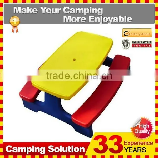 NEW Outdoor Indoor Plastic Kids Group Team Play Folding Table Chair Bench Set Ages 3+ photo-3