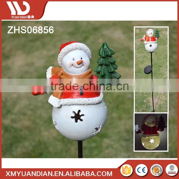 2017 Trending Products Personalized Light Christmas Gift Outdoor Ornaments Snowman Garden Stake photo-2