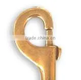 1-1/8" Solid Brass Hook, High Quality Solid Brass Swivel Eye Snap Hook photo-2