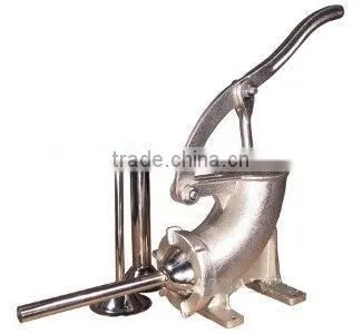 manual 5LB cast iron sausage stuffer with big entry / sausage filler