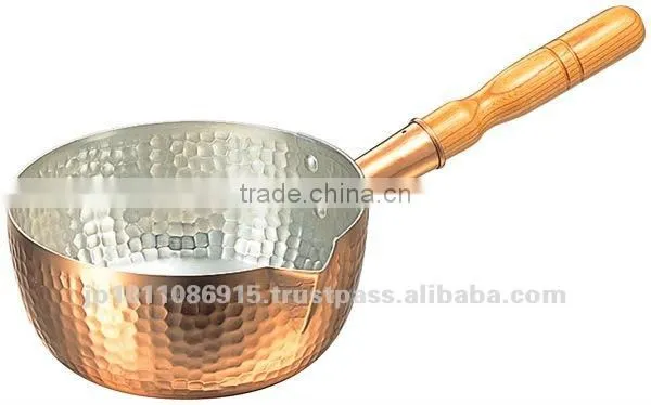 Copper Pots Pans Yukihira Nabe Made in Japan Copper Utensils Hammered Finishing