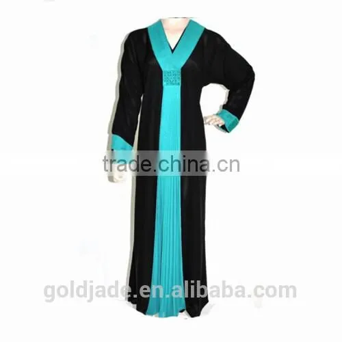 2016 Designer Abayas Dubai 100% Cotton New Design Abaya photo-2