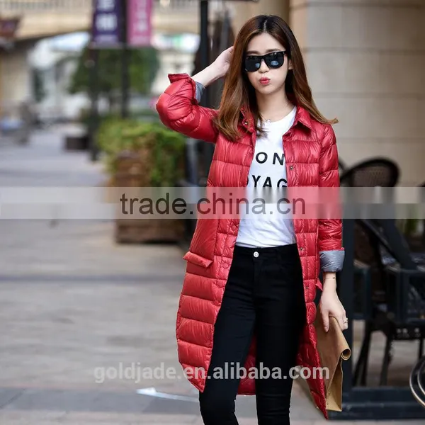 2017 Winter Duck Down Jacket Women New Style Graceful Light Weight Down Jacket photo-2