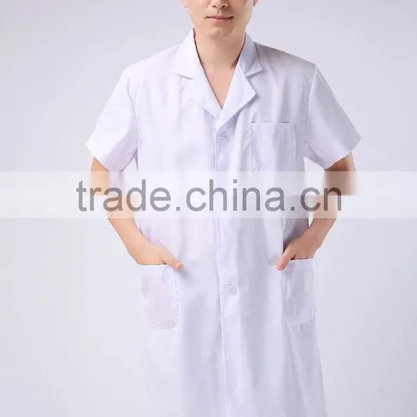 Blue Cotton Medical Work Uniform / Nurse Staff Scrub Suit Design / Navy Uniform photo-2