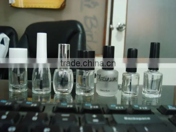 Clear Glass 5 ml Nail Polish Bottle,High Quality Nail Polish Bottle With Cap and Brush photo-5