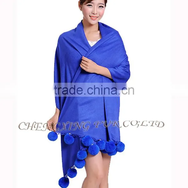 CX-B-P-42B Latest Lady Fashion Plain Pashmina Cheap Wholesale Shawls photo-4