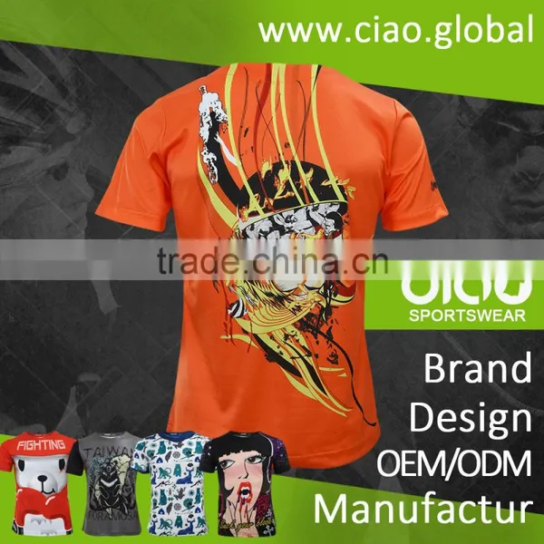 New Products 2016 Free Sample OEM Cotton Fabric Custom T-shirt photo-4
