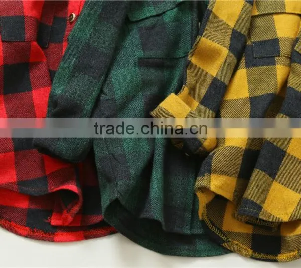 2-8 Years Wholesale 2017 New Fashion Full Sleeve Kids Blouses Cotton Autumn Plaid Boys Shirts photo-2