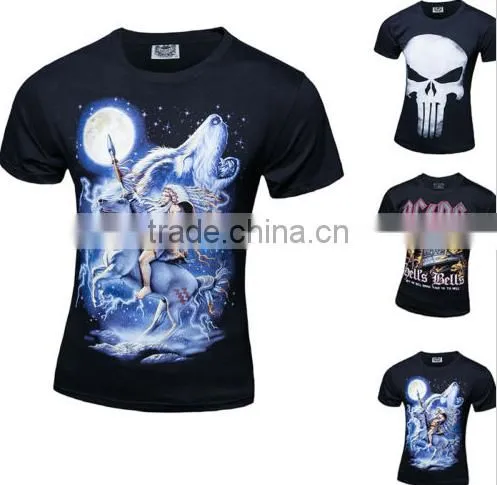 Mens O Neck Fashion Tshirt With Cartoon Pattern photo-4