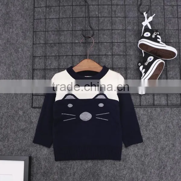 S16709A Wholesale Latest Cotton Knitting Children Kid Sweater for Boys photo-4