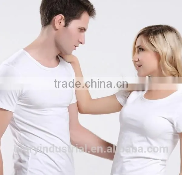 Custom Plain no Brand Couple T-shirt photo-2