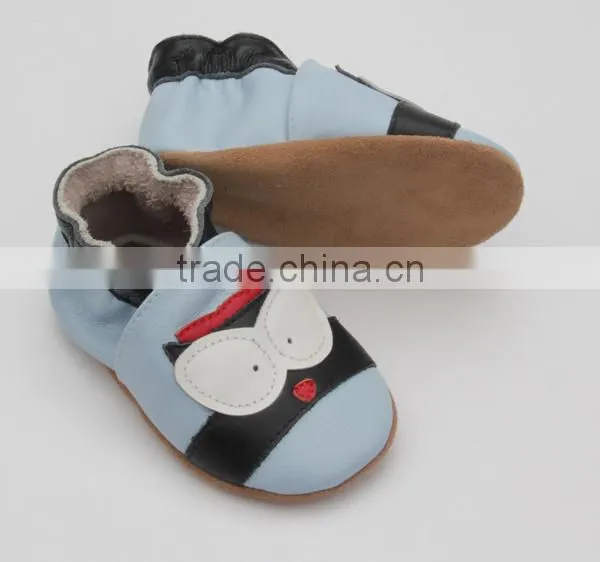 Fancy Handmade Skidproof Soft Sole Leather Baby Shoes photo-2