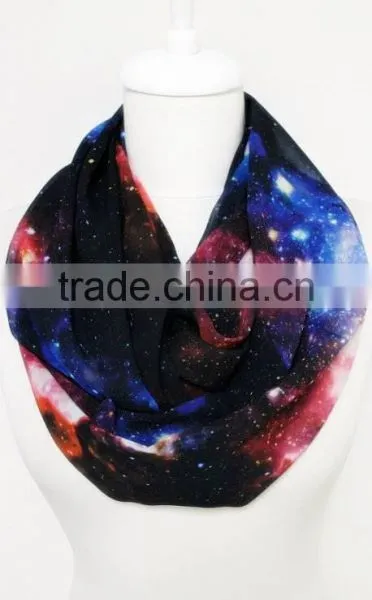 Space Galaxy Infinity Scarf Loop Scarf Circle Scarf Spring Summer Fall Winter Session Gift Ideas for Her Girlfriend Wife photo-4