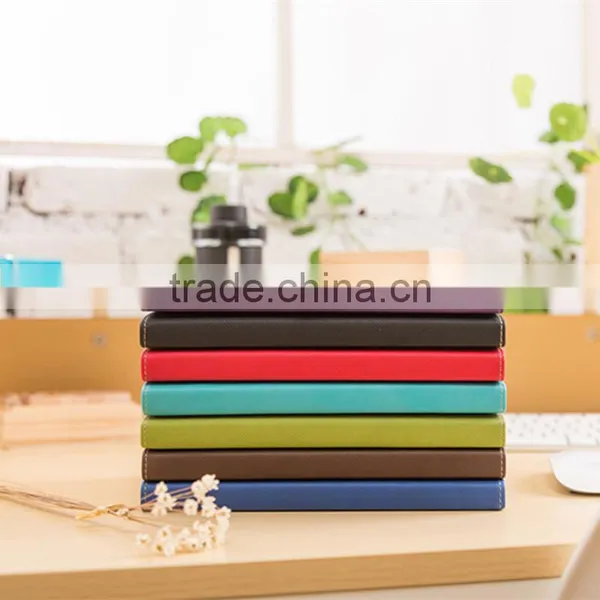 A5 Softcover Busniess Notebook PU Section Sawing Binding Planner for Gift Customizable Logo photo-5