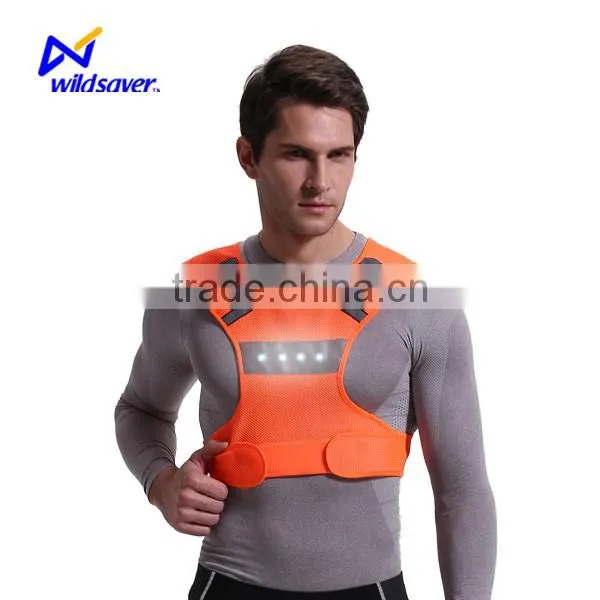Wildsaver Running LED Warning Summer Sports Wear Men photo-3