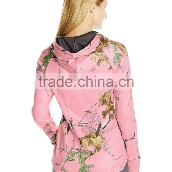 Latest Women Lightweight Camo Sweatshirt Zip Pullover Hoodies Sweatshirts Wholesale Organic photo-5
