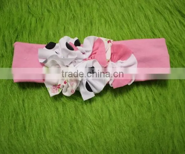 Giggle Moon Remake Bowknot Headband Polka Dot Hairbands Girl Flower Hairband Ruffled Outfits Headband photo-5