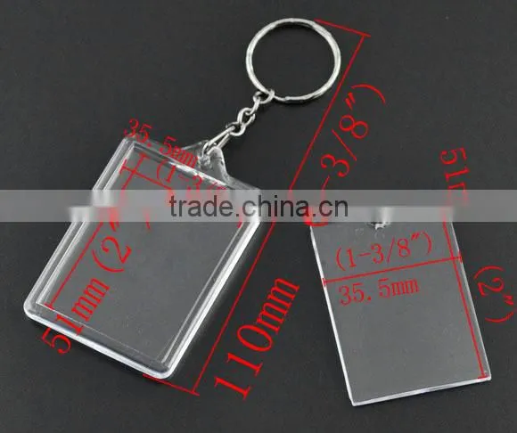 High Quality W/Transparent Plastic Picture Frames Key Chain photo-3