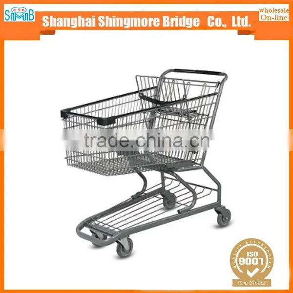 Hot Sales Good Quality 120L American Style Trolley for Supermarket photo-6