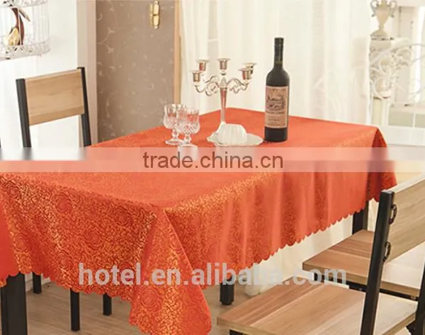New Woven Table Cloth With Polyester Fabric photo-4