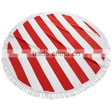 Custom Design Reactive Printed Beach Towel Round China Trade Assurance Factory photo-5