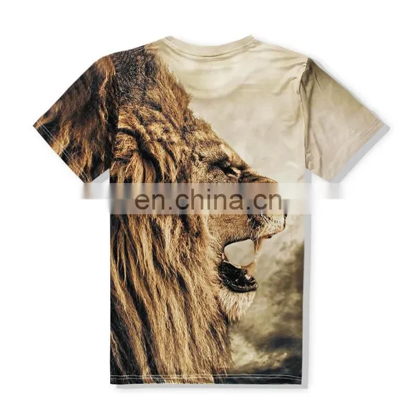 US Fashion Lion Pitcure Print High End Mens 3D T Shirt photo-2