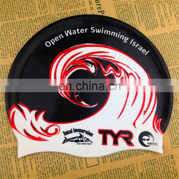 Highly Quality Hot Selling Country Flag Silicone Swim Cap for Adult photo-6