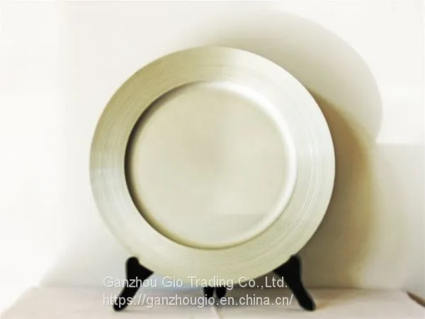 Christmas Plate Plastic Charger Plate Made in China YF-60048