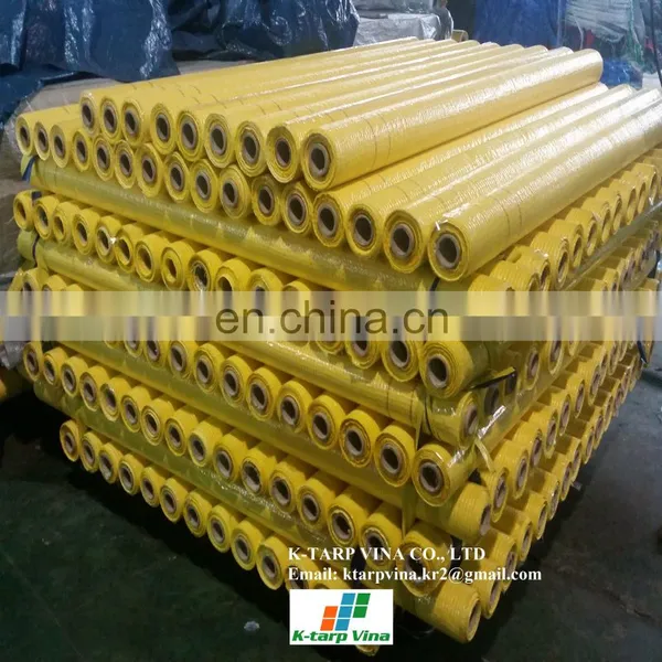 Leno PE Tarpaulin, Yellow Color With Micro Perforations for Waterproofing of Low-slope Roofing photo-2