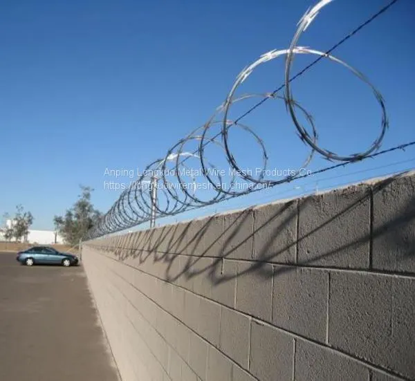 Razor Barbed Wire/ Razor Wire/razor Blade Wire Fence，Galvanized and PVC Coated，Barbed Wire photo-2