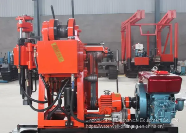 XY-2B Water Well Borehole Drilling Rig Light Weight With High Installed Power