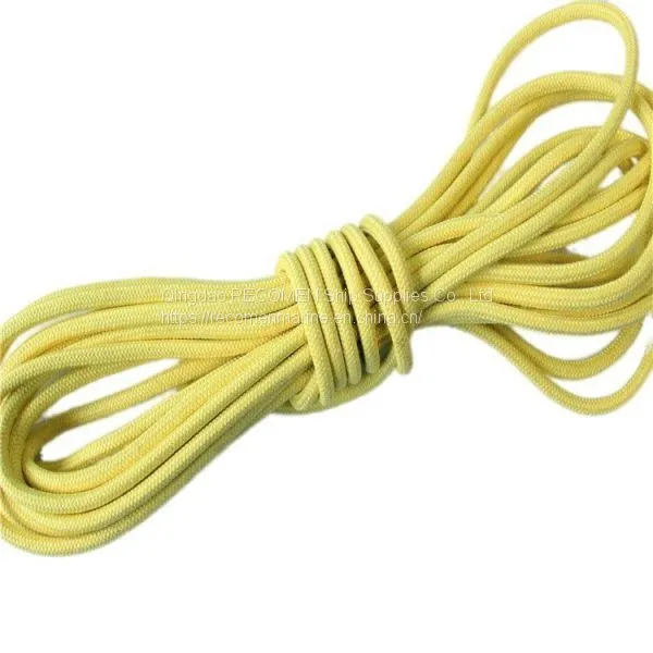 Recome Fire Proof High Tenperture Resistant Yellow Scape Rescue Aramid Kevlar Rope