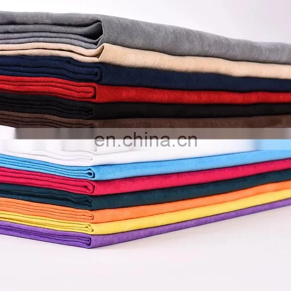 China Textiles 100% Polyester Suede Fabric for Sofa photo-3
