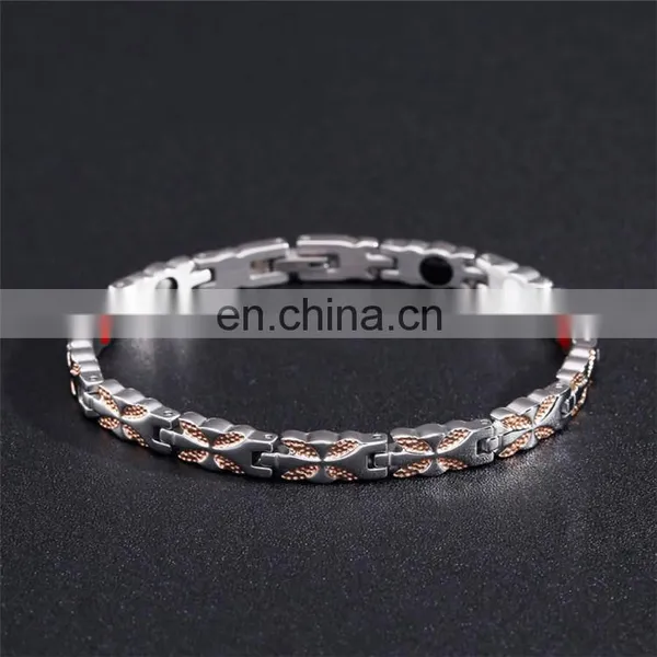 316L Stainless Steel Adjustable Blood Pressure Control Bracelet Magnetic photo-5