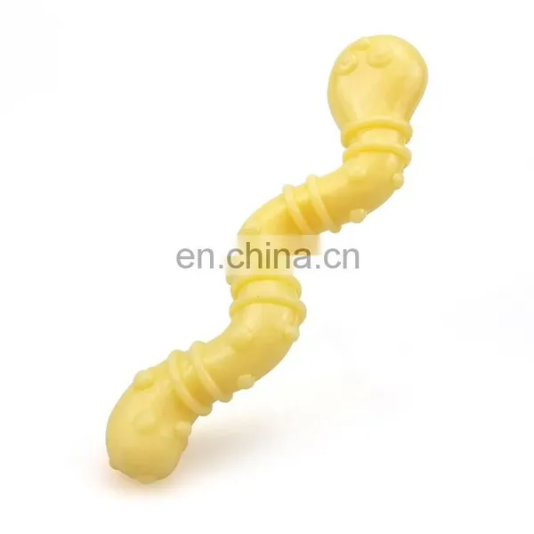 Earthworm Shape Puppy Chew Toy Play Toy Safe Material and Cute Shape photo-4
