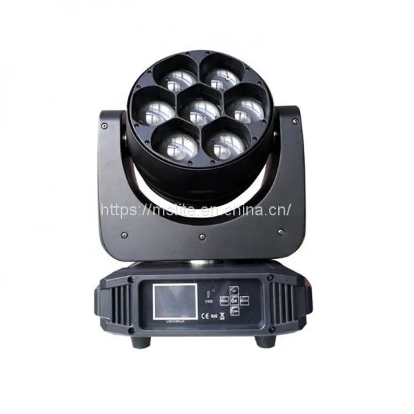 7Led 40w Rgbw 4in1 Moving Head Beam Wash Light Stage Effect Equipment photo-3