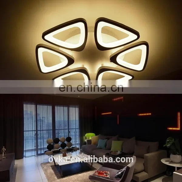 Modern Creative Living Room Lights Luxury Bedroom Modern Restaurant Led Ceiling Lamp With 12 Fan Lights photo-2