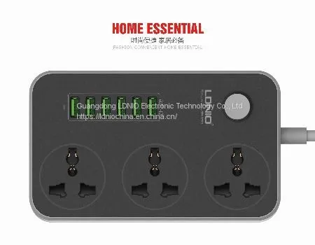 LDNIO 6 USB 3 Outlet Universal Usb Power Strip Desk With Usb Charger Extension Socket photo-2