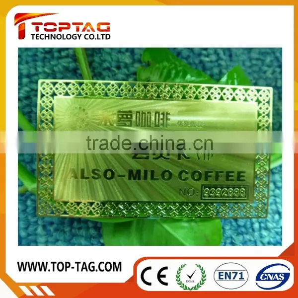 Engraved Metal Business Cards in Silver, Gold Color photo-2