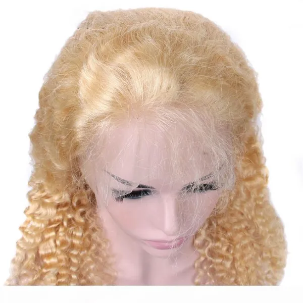 Wholesale 130density 18inch 613 Lace Front Wig Deep Wave 13*4 Brazilian Human Hair photo-2