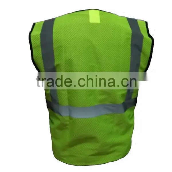 ANSI Class2 High Visibility Fluorescent Mesh Safety Vest photo-2