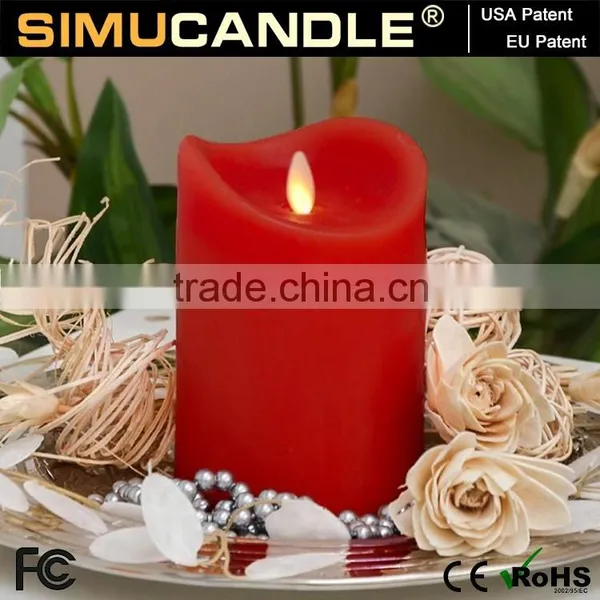 Christmas Decorative Taper Candles With Moving Wick With Timer and Remote Control for Home Decoration photo-3