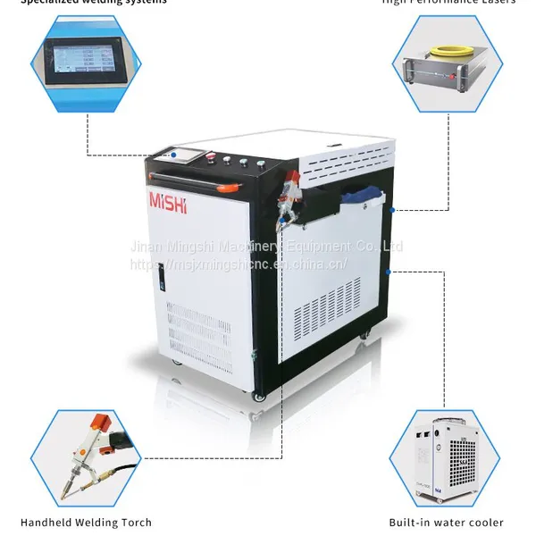 Metal Fiber Laser Welder Raycus Jpt Ipg 1000W 1500W 2000W 3000W Handheld Laser Welding Machine With Wire FeederMetal Stainless Steel Aluminum photo-4