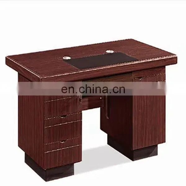 Chinese Luxury Wooden Modern Computer Desk Workstation Desk Office Furniture Executive Antique Office Desk With Drawer photo-4