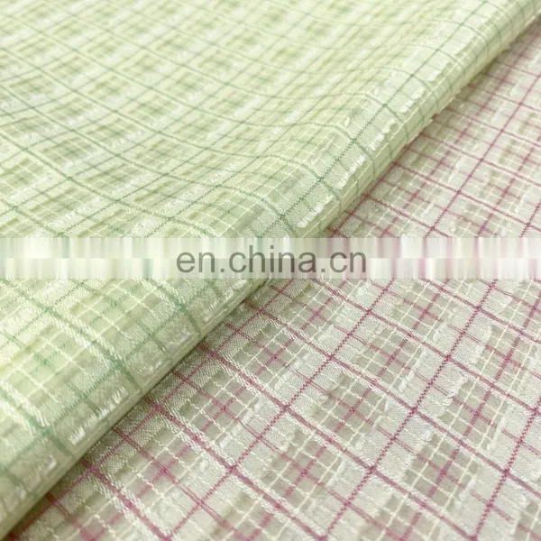 No Moq Dress Material Jacquard 100% Polyester Fabric for Clothing photo-4