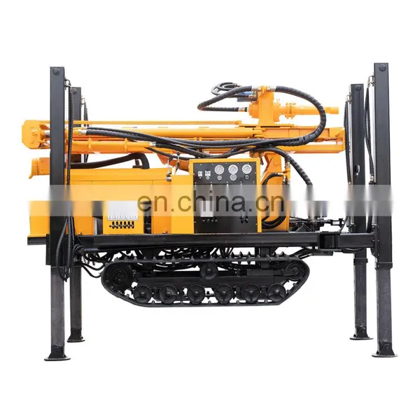China HW BRAND 300m-1000m Depth Pneumatic Rock Blasting Drill Rig For Mining And Quarry Drilling photo-2