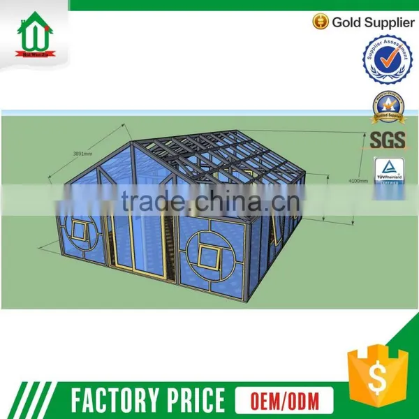Trendy Professional Design Foshan Wanjia Oem Design Modern Glass Houses photo-2