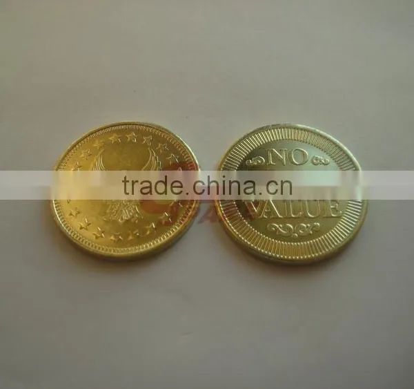 The Most Popular Fast Delivery Blank Silver Color Brass Token photo-5