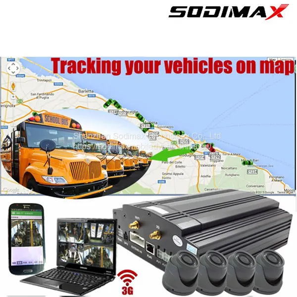 1TB HDD Truck Security AHD Camera Black Box Mobile DVR 3G 4G 1080P HD Fuel Sensor MDVR photo-5